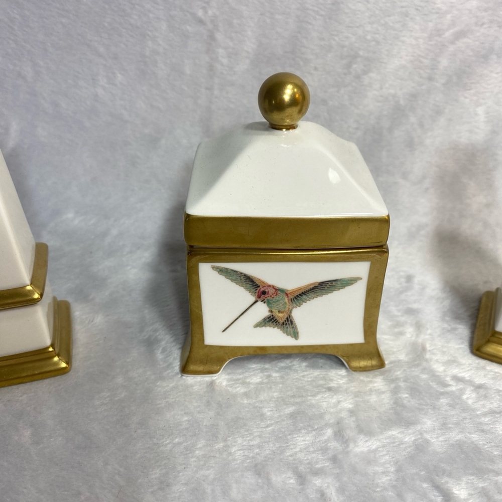 Vintage Villeroy & Boch Classic Collection Charleston Birds Salt/Pepper Sugar - Picture 4 of 14